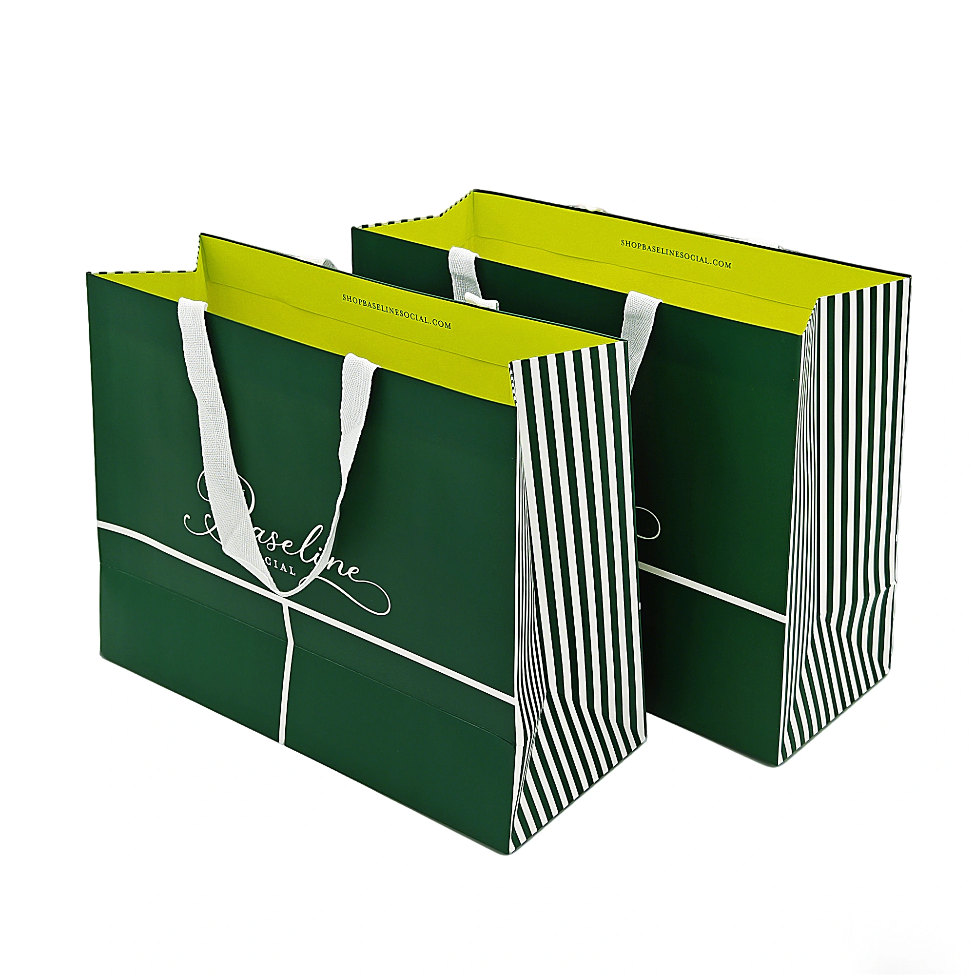 Soft handle paper carry bag for gift packaging
